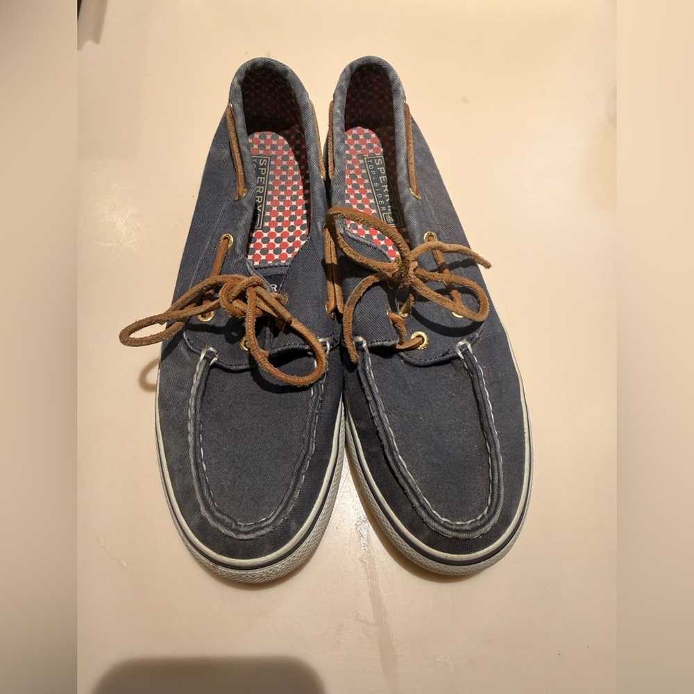 Sperry Top-Sider Blue Canvas Boat Shoes‎ Women’s 6.5
